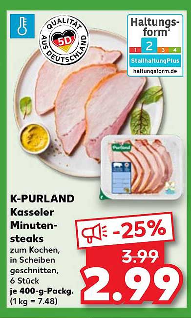 K-PURLAND Kasseler Minutensteaks