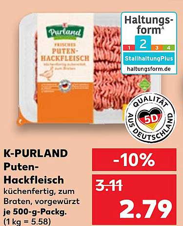 K-PURLAND Puten-Hackfleisch