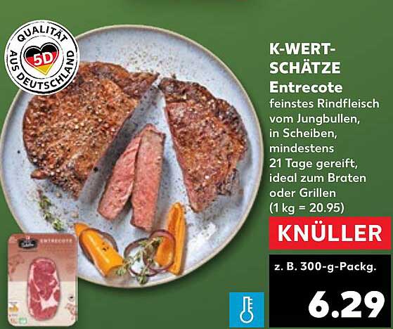 K-WERT-SCHÄTZE Entrecote