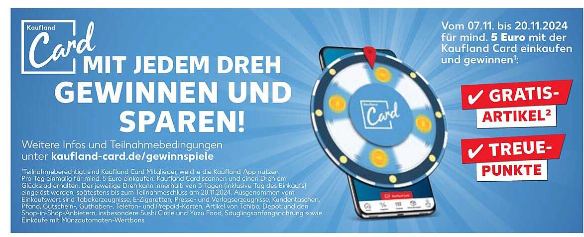 Kaufland Card Mit jedem Dreh gewinnen und sparen!