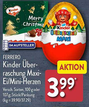 Kinder Überraschung Maxi-Ei/Mini-Herzen