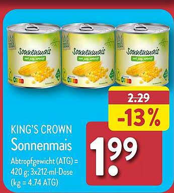 KING'S CROWN Sonnenmais