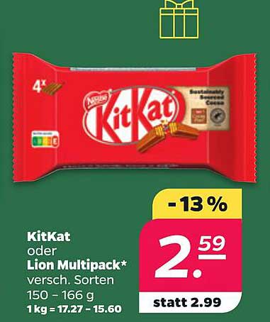 KitKat oder Lion Multipack