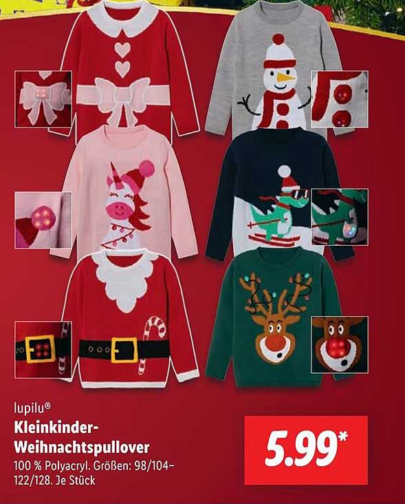 Kleinkinder-Weihnachtspullover