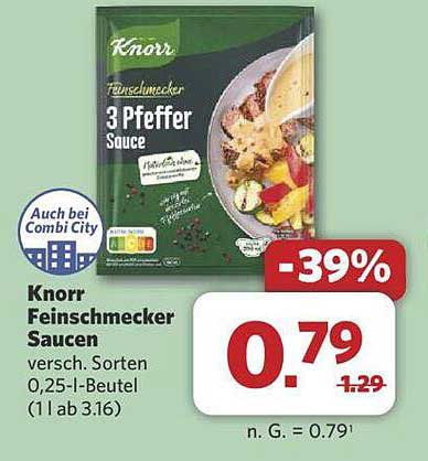 Knorr Feinschmecker 3 Pfeffer Sauce