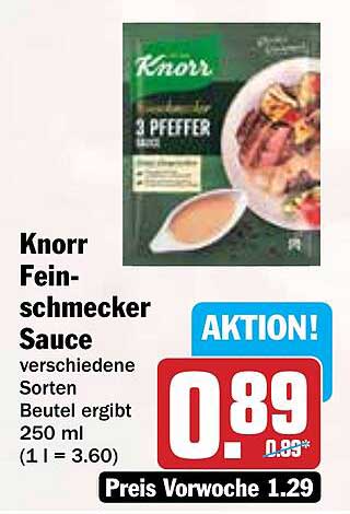 Knorr Feinschmecker Sauce 3 Pfeffer