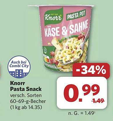 Knorr Pasta Snack Käse & Sahne