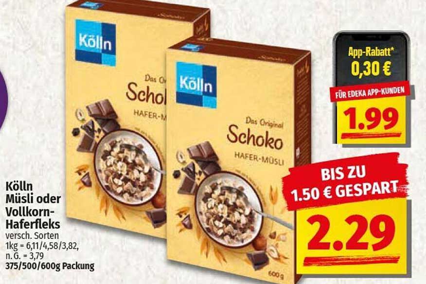 Kölln Das Original Schoko Hafer-Müsli