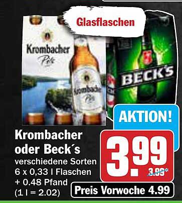 Krombacher oder Beck's