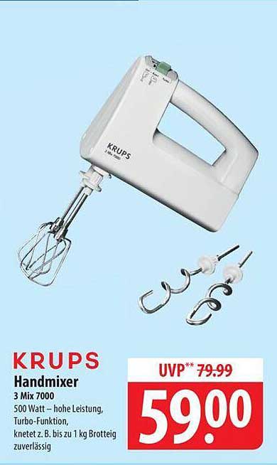 KRUPS Handmixer 3 Mix 7000