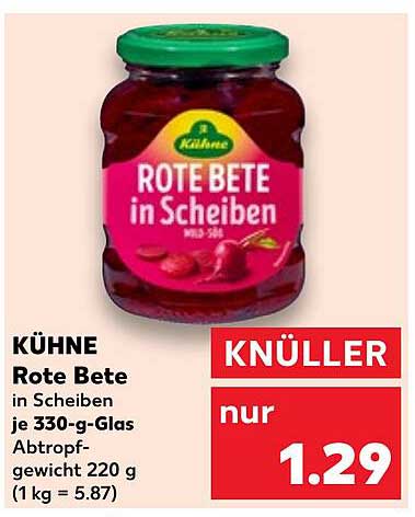 KÜHNE Rote Bete in Scheiben