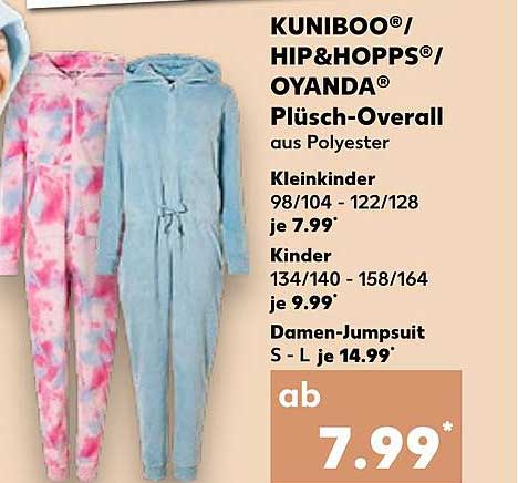 KUNIBOO®/ HIP&HOPPS®/ OYANDA® Plüsch-Overall