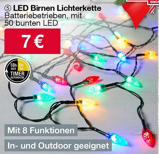 LED Birnen Lichterkette