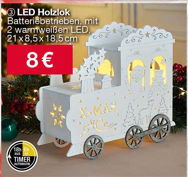 LED Holzlok