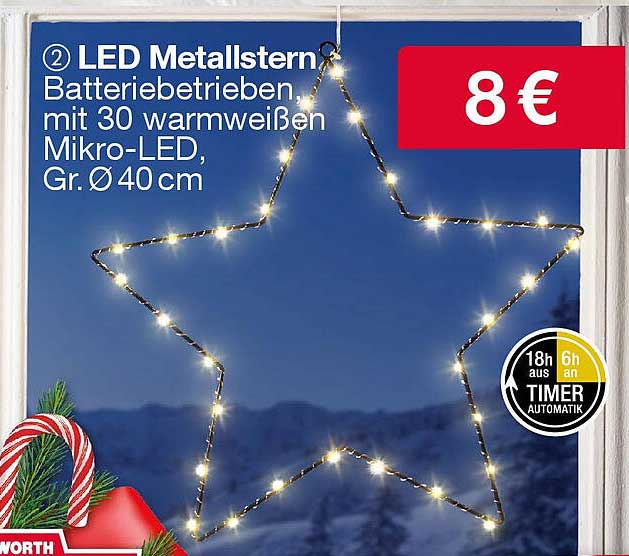 LED Metallstern