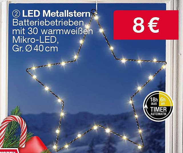 LED Metallstern