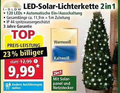 LED-Solar-Lichterkette 2in1