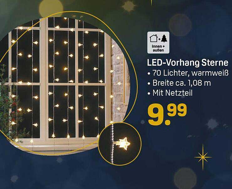 LED-Vorhang Sterne