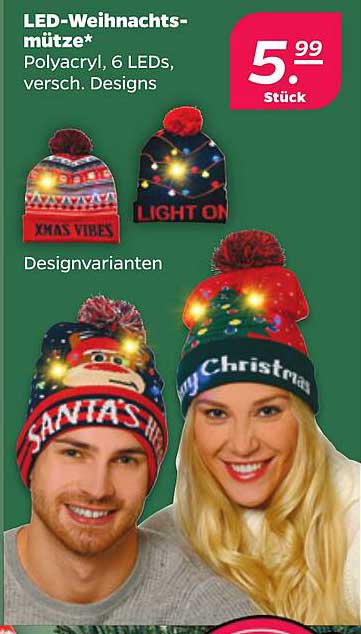 LED-Weihnachtsmütze*