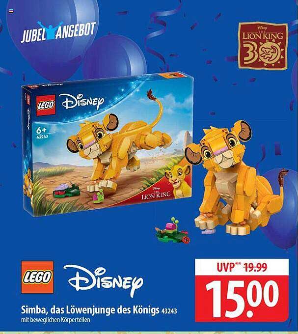 LEGO Disney Simba, das Löwenjunge des Königs 43243