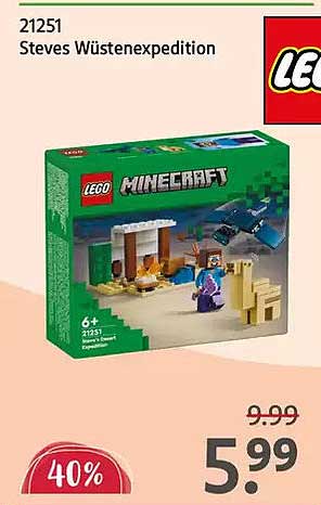 LEGO Minecraft Steves Wüstexpedition