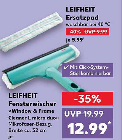 LEIFHEIT Ersatzpad  
LEIFHEIT Fensterwischer