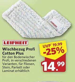 Leifheit Wischbezug Profi Cotton Plus