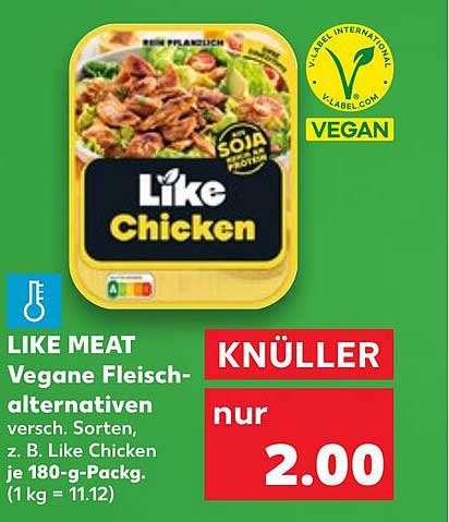 LIKE MEAT Vegane Fleisch-Alternativen