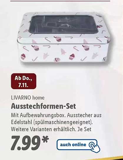 LIVARNO home Ausstechformen-Set