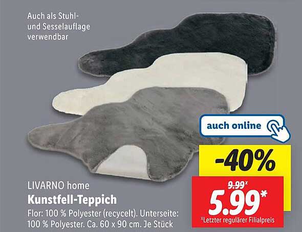 LIVARNO home Kunstfell-Teppich