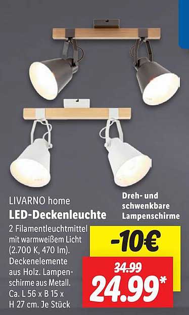 LIVARNO home LED-Deckenleuchte