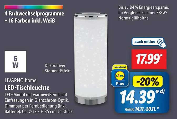 LIVARNO home LED-Tischleuchte