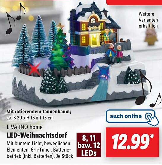 LIVARNO home LED-Weihnachtsdorf