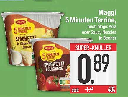 Maggi 5 Minuten Terrine, Spaghetti Bolognese