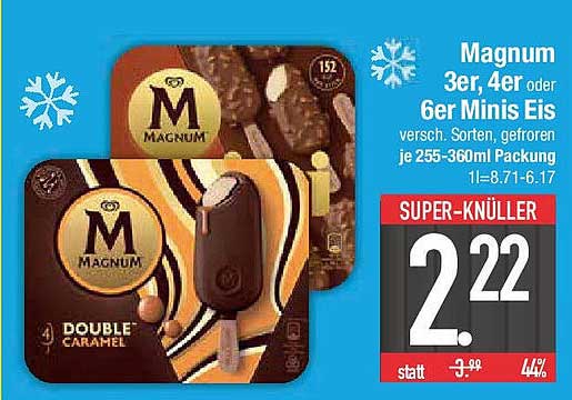 Magnum 3er, 4er oder 6er Minis Eis