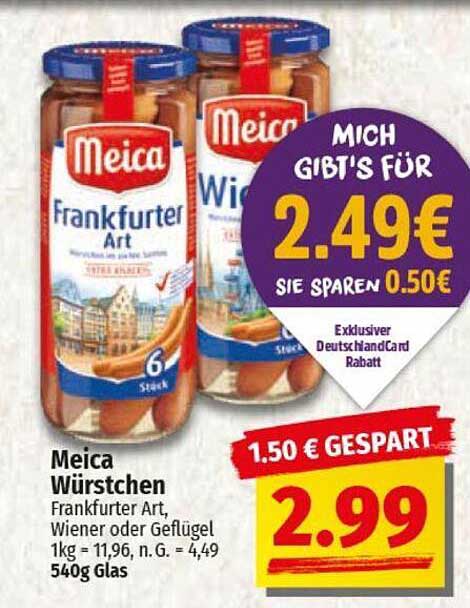 Meica Würstchen Frankfurter Art