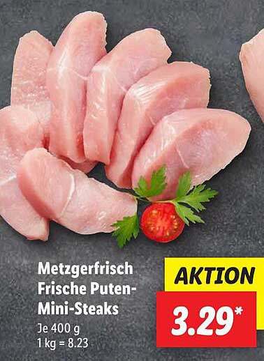 Metzgerfrisch Frische Puten-Mini-Steaks