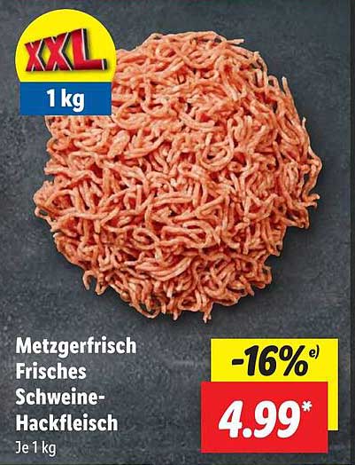 Metzgerfrisch Frisches Schweine-Hackfleisch