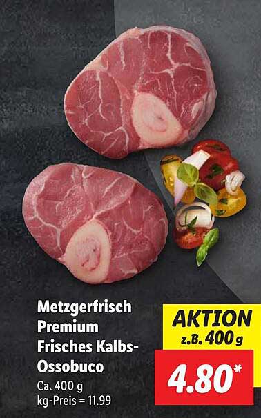 Metzgerfrisch Premium Frisches Kalbs-Ossobuco