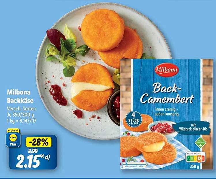 Milbona Back-Camembert