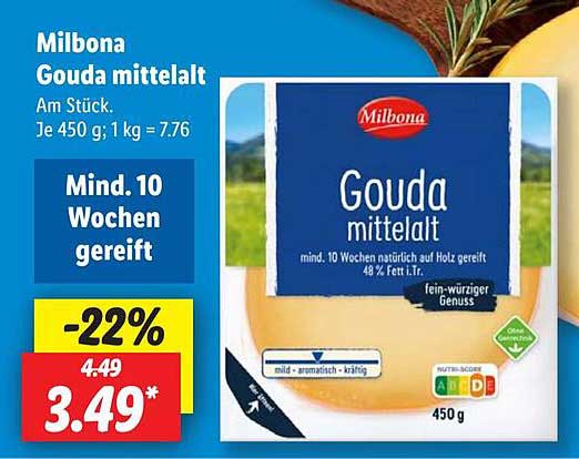 Milbona Gouda mittelalt