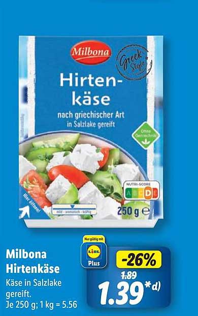 Milbona Hirtenkäse