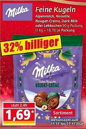 Milka Feine Kugeln