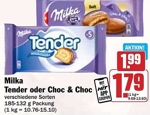 Milka Tender oder Choc & Choc