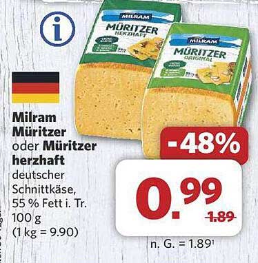 Milram Müritzer oder Müritzer herzhaft