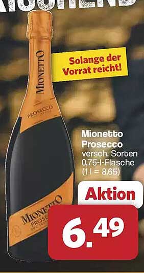 Mionetto Prosecco versch. Sorten