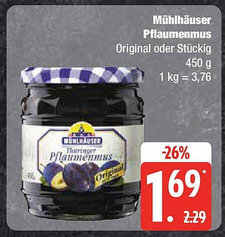 Mühlhäuser Pflaumenmus