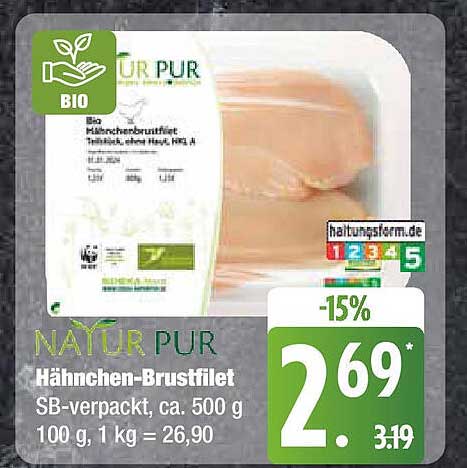 NÄTUR PUR Hähnchen-Brustfilet