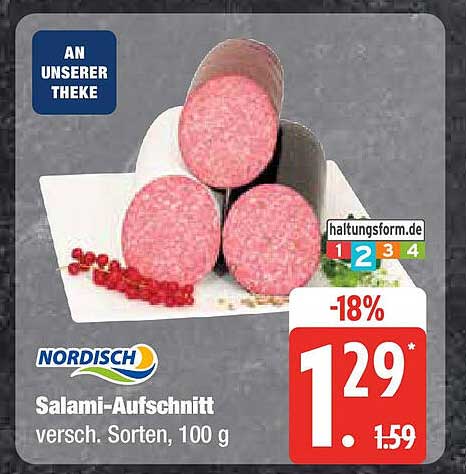 Nordisch Salami-Aufschnitt