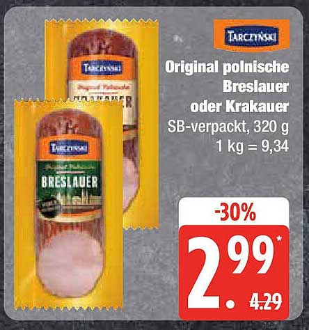 Original polnische Breslauer oder Krakauer